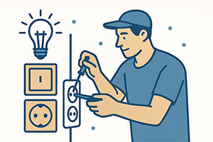 Dunservice- работы электрика